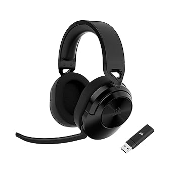 【中古】CORSAIR HS55 Wireless Carbon ゲーミングヘッドセット CA-9011280-AP SP1076 HS55ワイヤレス