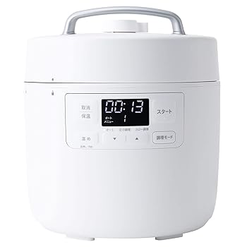 【中古】［非常に良い］シロカ 電気圧力鍋 おうちシェフ [20種のプリセットメニュー/1台7役/レシピ本付き/かしこい予約プログラム] SP-2DF231 ホワイト ポリプロピレン