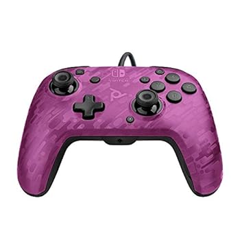 【中古】PDP Nintendo Switch Faceoff Deluxe+ Audio Wired Controller - Purple Camo|スカーレット2021