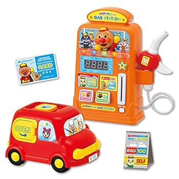 【中古】ジョイパレット(JOYPALETTE) アンパンマン すうじがピピピ! ガソリンスタンドセット