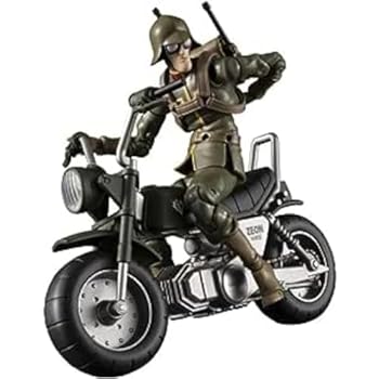 【中古】G.M.G.(ガンダムミリタリージェネレーション) 機動戦士ガンダム ジオン公国軍08 V-SP 一般兵士＆ジオン兵専用バイク 約100mm PVC製 塗装済み可動