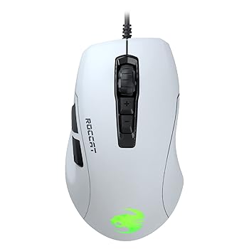 【中古】ROCCAT ゲーミングマウス Kone Pure Ultra 有線 PVC ホワイト/白 光学式/16K/サイドボタン/軽量66.5g/FPS RGB Windows 7以降 【日本正規代理店品｜スカーレット2021