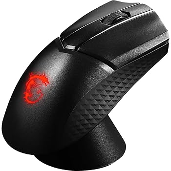 【中古】MSI Clutch GM31 Lightweight Wireless ゲーミングマウス MS619|スカーレット2021
