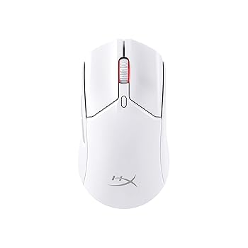 【中古】ハイパーエックス(HyperX) HyperX Pulsefire Haste 2ワイヤレスゲーミングマウス ゲーマー向け 超軽量61グラム 高精度 ホワイト 2年保証 6N0A9AA
