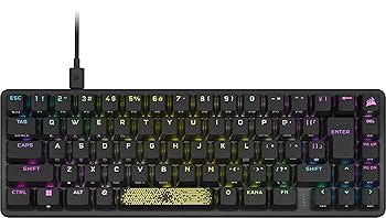 【中古】CORSAIR K65 PRO MINI RGB 65％大きさ テンキー受け答え 光学メカニカルゲーミングキーボード 日本語レイアウト かな印字なし CH-91A401A-JP KB755