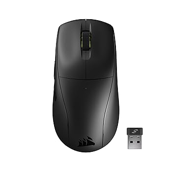 【中古】CORSAIR M75 AIR WIRELESS 超軽さワイヤレスゲーミングマウス 自社史上最軽さ60g 無線電話/USB/Bluetooth繋ぎ合わせる能力のある iCUEカスタム能力のある 26000DPI
