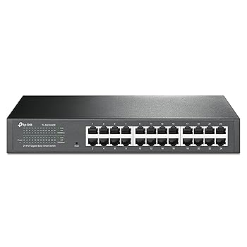 【中古】TP-Link イージースマートスイッチ 24界面 10/100/1000Mbps Giga相応う 保護すること役立つこと付 金属元素筺体 5年引き受ける TL-SG1024DE