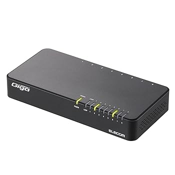 (未使用･未開封品)　エレコム スイッチングハブ ギガビット 8ポート マグネット付き 電源内蔵 金属筺体 EHC-G08MN-HJW f4u0baa Amazon | エレコム スイッチングハブ ギガビット 8ポート