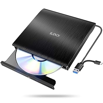 【中古】【2024革新モデル】 外付けDVDドライブ 極静音 CD DVDドライブ 外付け 高速 USB 3.0&Type-Cデュアルポート 外付けCDドライブ 読み出し&書き込み