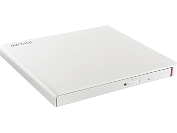 【中古】Buffalo DVSM-PLV8U2-WHB(ホワイト) USB2.0対応 ポータブルDVD 書込ソフト添付