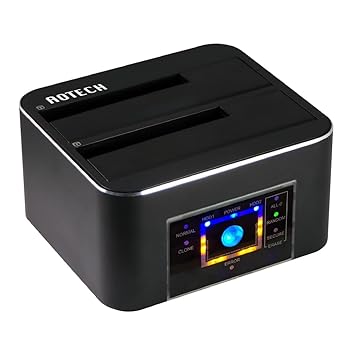 【中古】アオテック AOK-ERASECLONE-U32 (AOTECH HDD/SSDクローン&イレーススタンド/ブラック) USB 3.2 Gen1 UASP対応 最大32TB 2.5/3.5インチ対応 エラ｜スカーレット2021