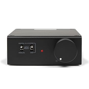 【中古】［非常に良い］Micca OriGainコンパクトステレオ内蔵アンプおよびDAC、50W x 2、96kHz / 24ビット、USBおよび光S/PDIF（ブラック）