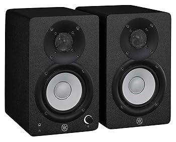 【中古】ヤマハ YAMAHA パワードスタジオモニタースピーカー ありの実 パウダーコンパクト 黒いこと HS4