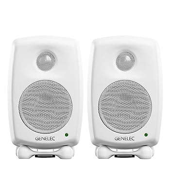 【中古】GENELEC 8010AW リファレンス・モニタースピーカー white ホワイト (2本・ペア) 北欧 フィンランド製 5年保証