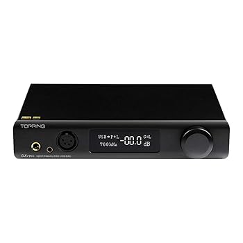 【中古】TOPPING DX7pro Bluetooth 5.0 DAC ヘッドホンアンプ XMOS XU208 ES9038PRO DSD1024 PCM32bit768KHz OPT/COAX/IIS 全平衡（黒）