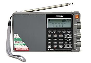 【中古】TECSUN短波ラジオ受信機PL-880 ホワイトカラー