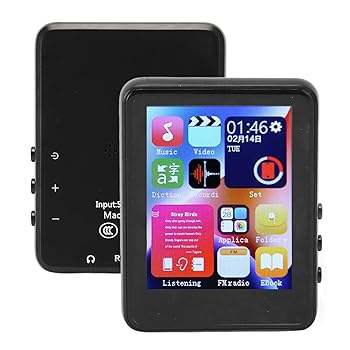 【中古】［人並み外れたに好いたらしい］Bluetooth 付き添い人 MP3 楽器演奏者、2.4 in 固定ディスク フルタッチ 映写幕快い音楽器演奏者、256GB 記憶装置取りひろげるを受け支える、FM ラジオ受信機付き添い人携帯型