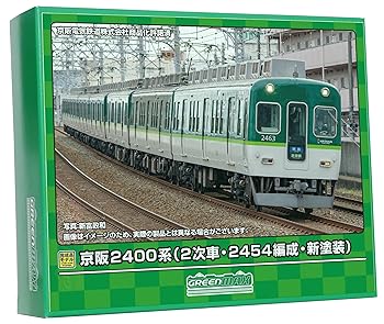 【中古】グリーンマックス Nゲージ 京阪2400系 2次車・2454編成・新塗装 7両編成セット 動力付き 31841 鉄道模型 電車