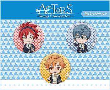 【中古】ACTORS -Songs Connection- ねんどろいどぷらす 缶バッジセット 2年生画像