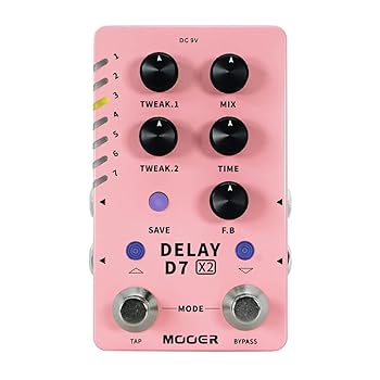 【中古】Mooer D7 X2 DELAY ディレイ ギターエフェクター