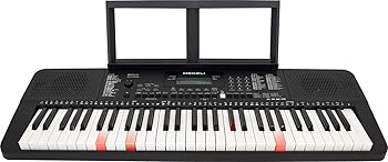 【中古】MEDELI メデリ 電子キーボード 61鍵盤 光鍵盤 自動伴奏機能搭載 日本語表記パネル 電池駆動対応モデル M221L[J] (譜面立て/電源アダプター付き)