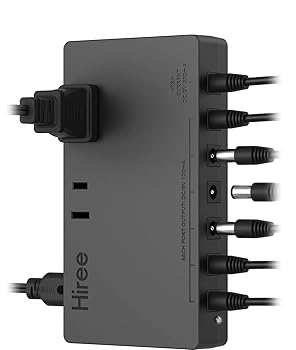 【中古】Hiree Guitar Pedal Power Supply 7 DC Output for 9V Effect Pedal Board with 2 AC Outlets for Charging Speaker, Musical Instruments