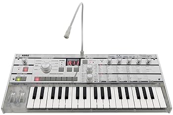 【中古】KORG コルグ アナログ モデリング シンセサイザー microKORG Crystal 20周年記念モデル ボコーダー 電池駆動可 37鍵 マイク付属