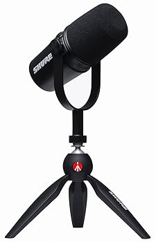 【中古】SHURE シュア MV7 ポッドキャストキット : ダイナミックマイク+USBケーブル+スタンド, 実況/配信/ゲーミング/テレワーク MOTIVシリーズ iOS Andr|スカーレット2021