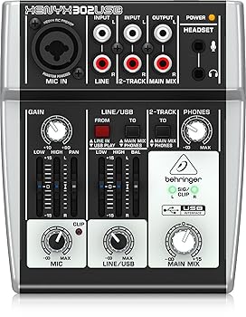 【中古】Behringer ベリンガー USBオーディオインターフェース搭載DAW対応ミキサー 302USB XENYX