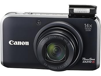 【中古】［非常に良い］Canon デジタルカメラ PowerShot SX210 IS ブラック PSSX210IS(BK)｜スカーレット2021