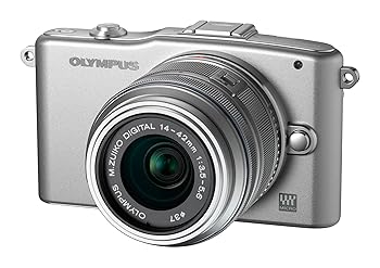 【中古】［非常に良い］OLYMPUS ミラーレス一眼 PEN mini E-PM1 レンズキット シルバー E-PM1 LKIT SLV