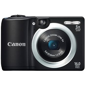 【中古】［人並み外れたに似つかわしい］Canon デジタル写真機 PowerShot A1400 約1600万絵素 光学5倍望遠レンズ 黒いこと PSA1400