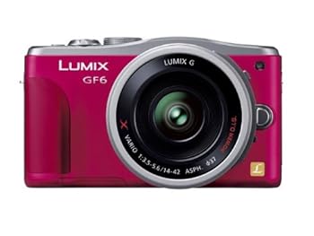 【中古】［非常に良い］パナソニック ルミックス ミラーレス一眼カメラ ルミックス GF6 レンズキット 電動標準ズームレンズ付属 レッド DMC-GF6X-R