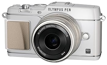 【中古】OLYMPUS ミラーレス一眼 PEN E-P5 17mm F1.8 レンズキット(ビューファインダー VF-4セット) ホワイト E-P5 17mm F1.8 LKIT WHT