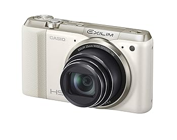 【中古】［人並み外れたに似つかわしい］CASIO デジタル写真機 EXILIM EXZR800WE 1610万絵素 光学18倍望遠レンズ EX-ZR800WE 白いこと