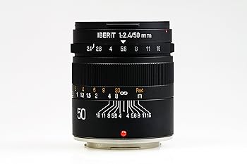 【中古】KIPON 単焦点レンズ IBERIT (イベリット) 50mm f / 2.4レンズfor Fujifilm Xレンズ Frosted Black(つや消し ブラック)