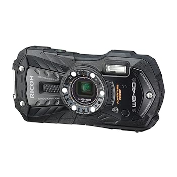 【中古】［非常に良い］RICOH 防水デジタルカメラ RICOH WG-40 ブラック 防水14m耐ショック1.6m耐寒-10度 RICOH WG-40 BK 04675｜スカーレット2021