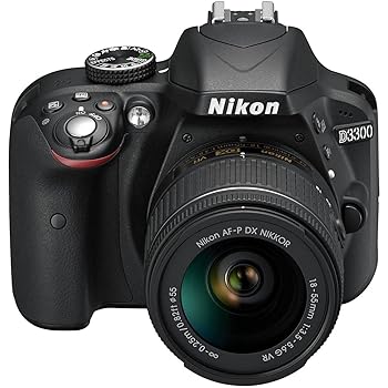 【中古】［非常に良い］Nikon D3300 w/ AF-P DX 18-55mm VR デジタル一眼レフ ? ブラック
