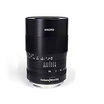 【中古】7artisans 60mm F2.8 マクロレンズ APS-C 手動固定レンズ Canon M1 M2 M3 M5 M6 M10 EOS-Mマウント用｜スカーレット2021