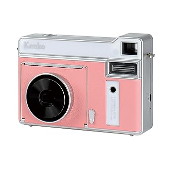【中古】［人並み外れたに好いたらしい］Kenko インスタント写真機 モノクロ写真機 コーラルサクラ色 感熱紙当て嵌める 約80回刷り上げる能力のある microUSB申し受ける KC-TY01 CP