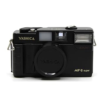 【中古】YASHICA MF-2 スーパー35mmフィルムカメラ 38mm f/3.8レンズ付き Kokoti (ブラック)｜スカーレット2021