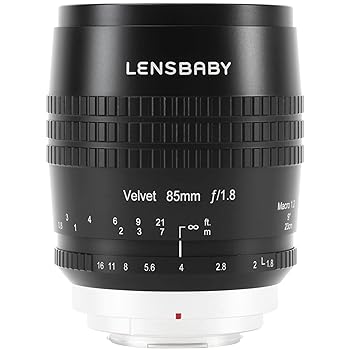 【中古】Lensbaby ソフトレンズ Velvet 85 焦点距離85mm F1.8 キヤノンRFマウント フルサイズ対応 ブラック