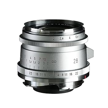 【中古】［人並み外れたに好いたらしい］Voigtlander フォクトレンダー 広角水晶体 ULTRON Vintage Line 28粍 F2 Aspherical TypeII VM SILVER