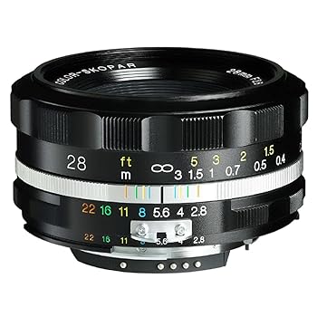 【中古】［人並み外れたに好いたらしい］Voigtlander 28粍 F2.8 Color-SKOPAR 非球面SL II 黒いこと Nik AIS用
