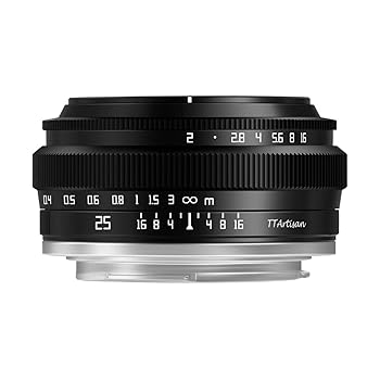 【中古】［非常に良い］TTArtisan 25mm f/2 C ソニーE Eマウント APS-C レンズ ブラック 銘匠光学 (2年保証付) (国内正規品)｜スカーレット2021