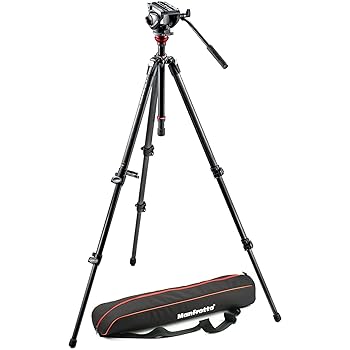 【中古】［人並み外れたに好いたらしい］マンフロット(Manfrotto) 録画媒体一揃いの道具 シングル3段 MDEVEマグファイバー MVH500AH-755CX3