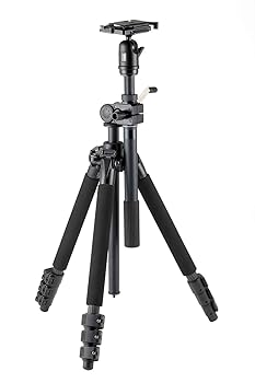 【中古】［非常に良い］Velbon カーボン三脚 VS-5400Q 4段 レバーロック 脚径25mm 中型 自由雲台 V4-unit付 クイックシュー対応 カーボン脚 435521