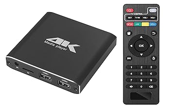 【中古】［人並み外れたに好いたらしい］アルテマ 4K媒体電気蓄音機 マルチメディアシステム電気蓄音機 3840*2160 固定ディスク1080p相応う 4GB記憶装置内蔵 HDMI/USB/AV/HDD 最終生産物相応う H265 画像 快い音 活動写真