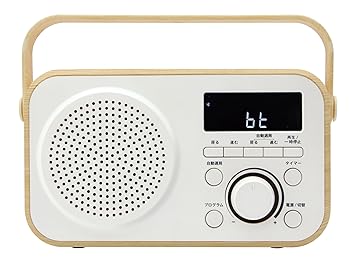 【中古】電響社(Denkyosha) ゼピール ラジオ受信機付手元金棒引き木聲(きこえ)テレビ受像機 飾り気の無い取りまわし ACワット数/蓄電池の2WAY 持ちはこぶ手持ち部分 ラジオ受信機付 DTS-WS230WH