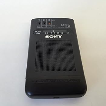 【中古】［人並み外れたに好いたらしい］SONY ICR-N10R AMラジオ受信機 (黒いこと)